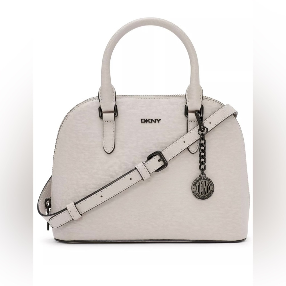 DKNY Bryant Dome Faux Leather Satchel Bag